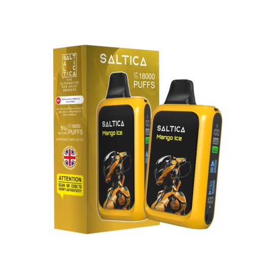 Saltica Cyber 18000 Mango Ice Disposable Vape Bar