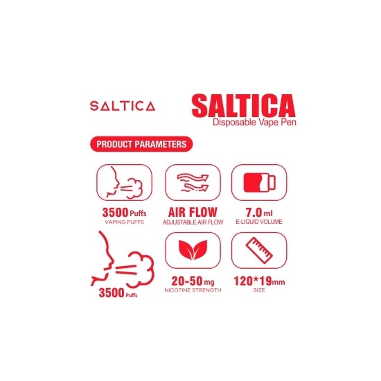 Saltica Strawberry Ice Disposable Vape Pen